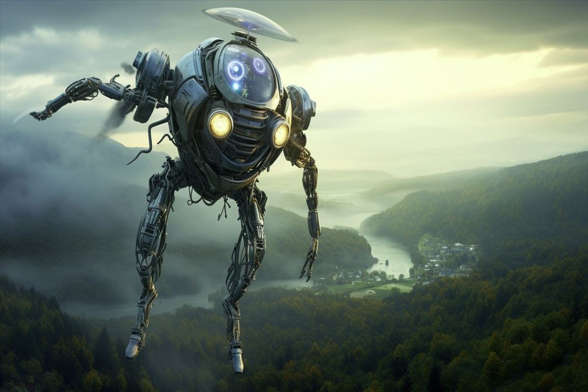 Crean un robot con apariencia de hada capaz de volar con ayuda del viento y la luz