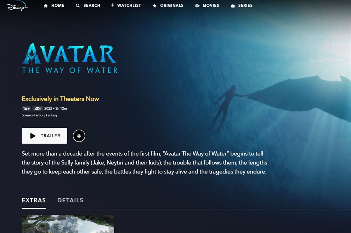Avatar: El sentido del agua, disponible en digital con más de 3 horas de extras