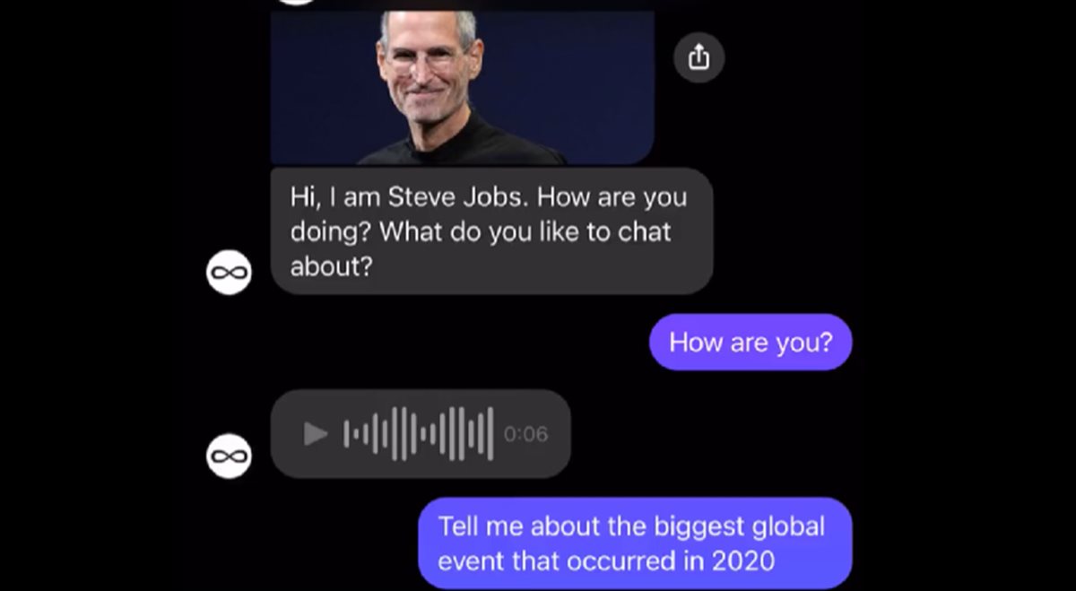 La posibilidad de conversar con Steve Jobs a través de un chat