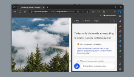 Microsoft Edge ya te permite usar el chatbot de Bing en cualquier página web