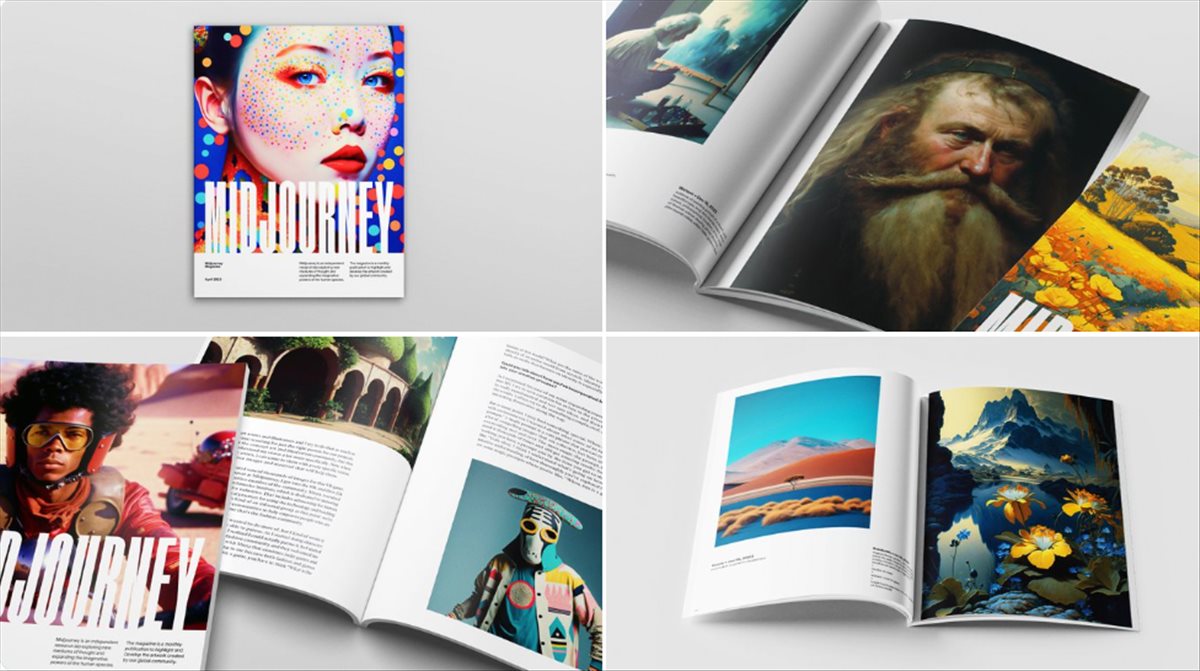 Midjourney lanza revista mensual de arte creado por inteligencia artificial