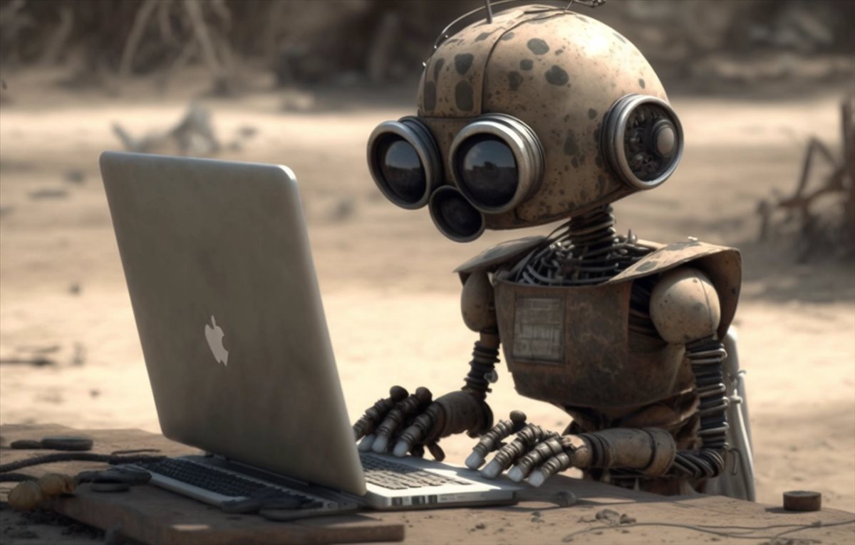 robot leyendo emails