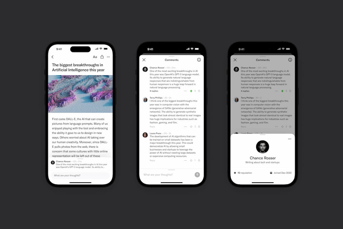 Cofundadores de Instagram agregaron características de interacción social a Artifact, su aplicación de noticias personalizadas