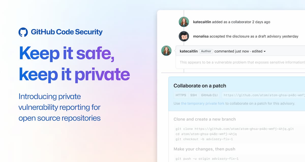GitHub ahora tiene un nuevo sistema para reportar vulnerabilidades de seguridad