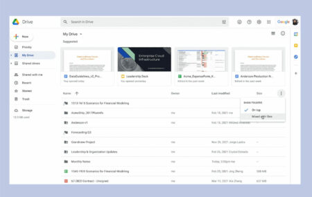 Google Drive tiene más opciones para reorganizar tus archivos y carpetas