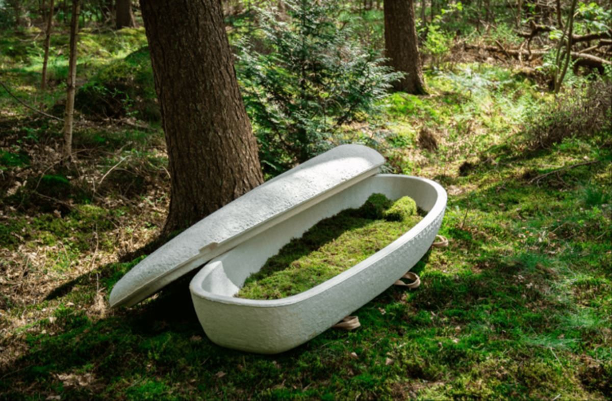 La revolución verde de los funerales, el ataúd de hongos biodegradable