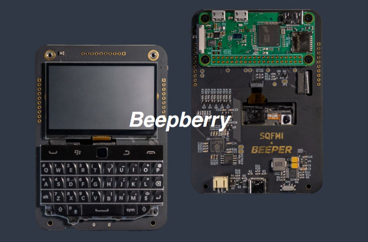 BeepBerry: El ordenador portátil Linux con Raspberry Pi Zero W y teclado estilo Blackberry