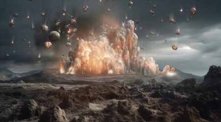 erupción con diamantes