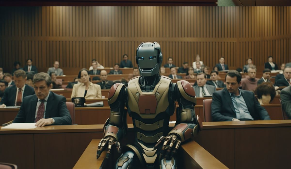 robot en tribunal