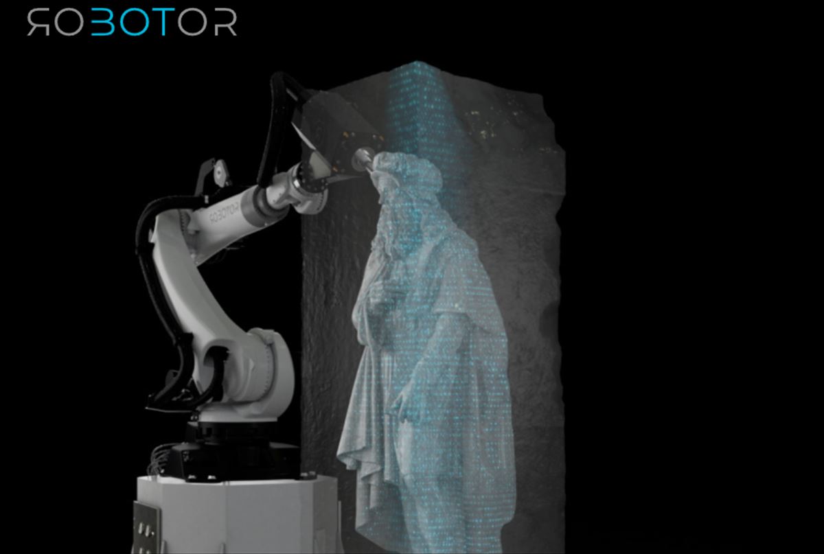 Robotor, un robot que ayuda a los escultores a crear sus obras de arte