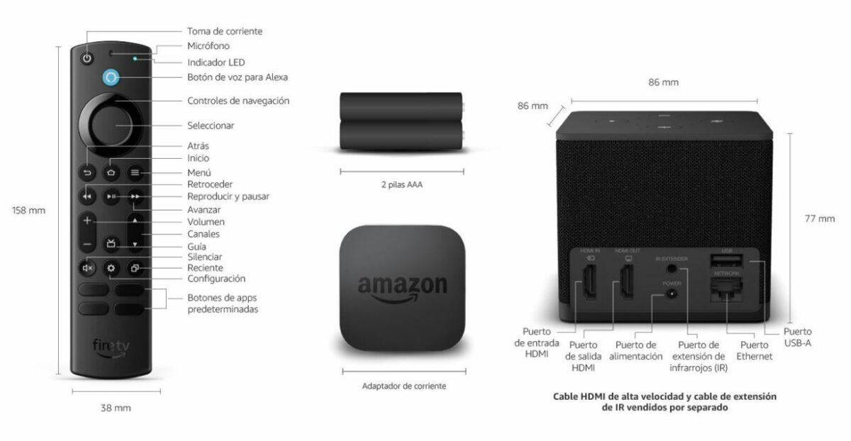 Skin Décalcomanie Pour Amazon Fire TV Cube Et Télécommande - Design Circuit Imprimé