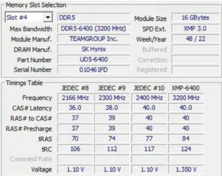 T-Force Delta RGB DDR5 6400Hz