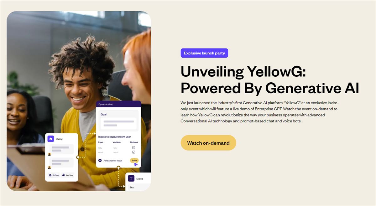 YellowG: La solución innovadora que automatiza tus flujos de trabajo con IA generativa