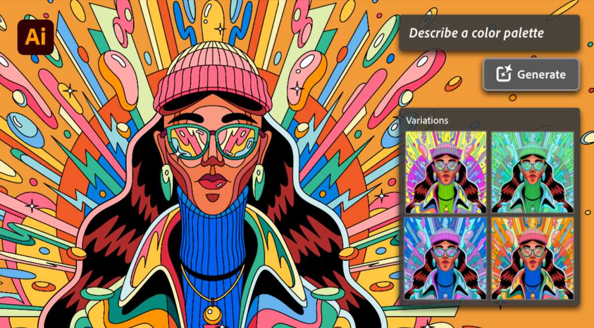 Adobe Firefly llega a Illustrator para impulsar una revolucionaria función de coloreado