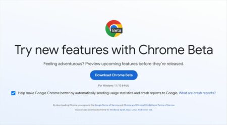 chrome beta