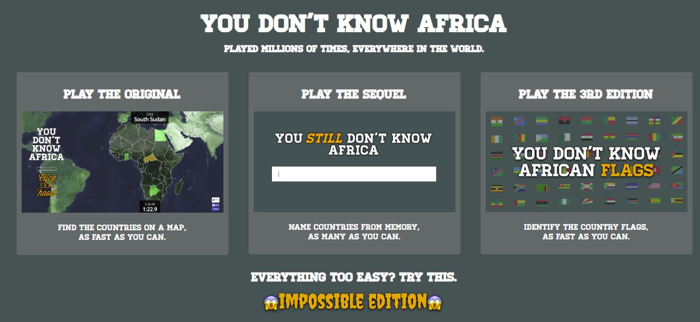 Mapas interactivos y juegos para aprender más sobre África