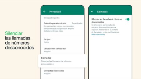 Silenciar llamadas en WhatsApp