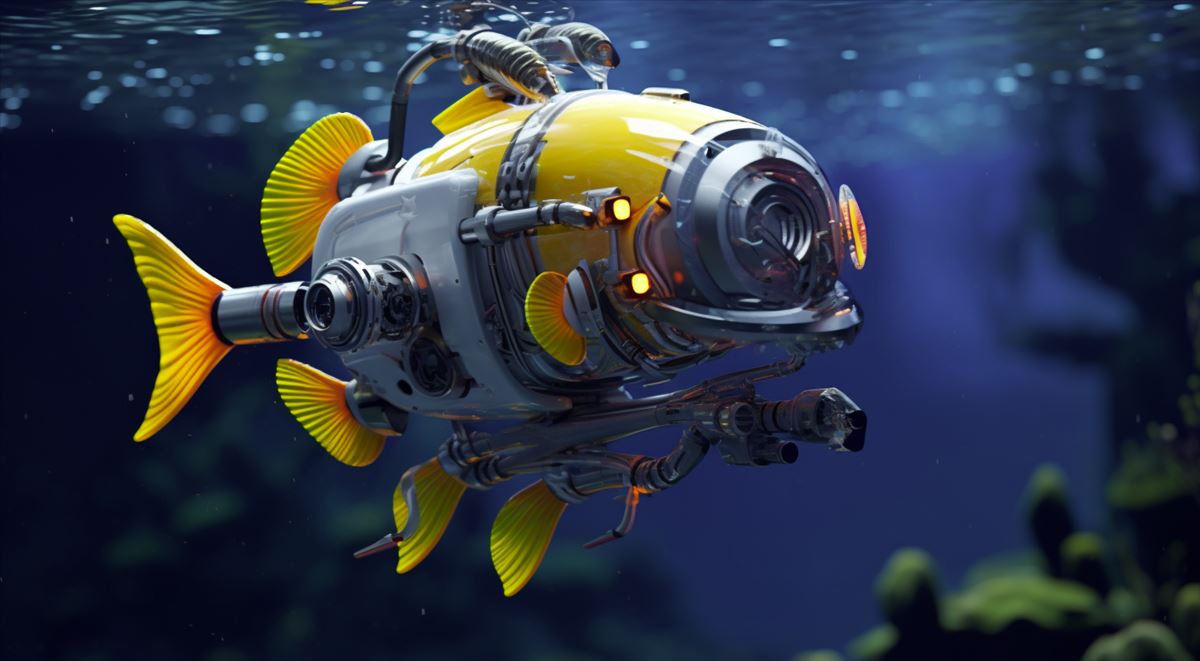 Belle, el robot pez AI que explora organismos bajo el mar