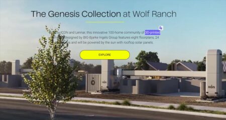 Una urbanización construida con impresión 3D