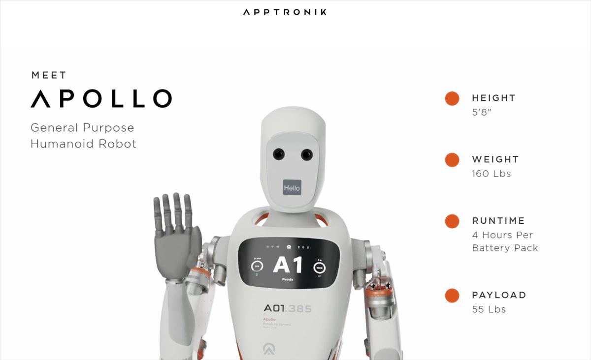 Apollo de Apptronik: El humanoide industrial que aspira a ser tan común como un coche