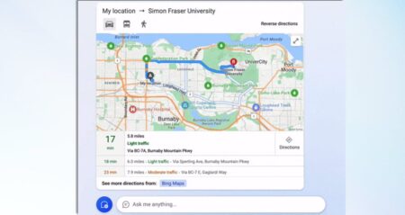El chatbot de Bing ahora puede ayudarte a crear un trayecto para tu viaje