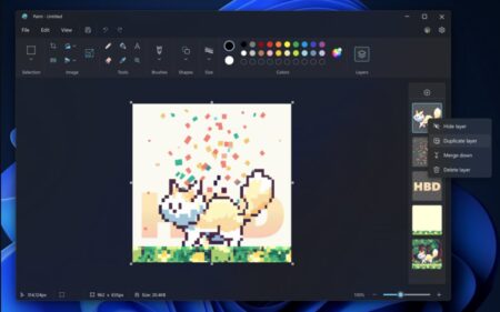 Microsoft Paint agrega soporte para capas y transparencia al estilo Photoshop