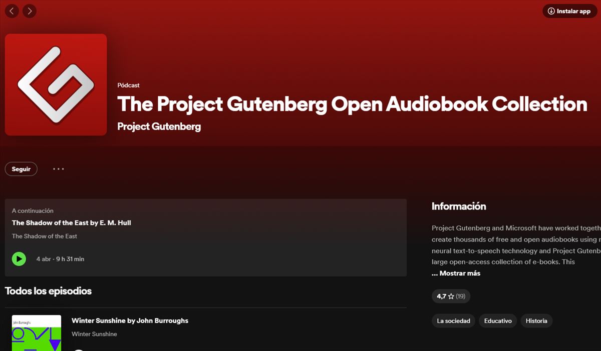 Audiolibros gratuitos y de alta calidad: la alianza entre Microsoft y Project Gutenberg