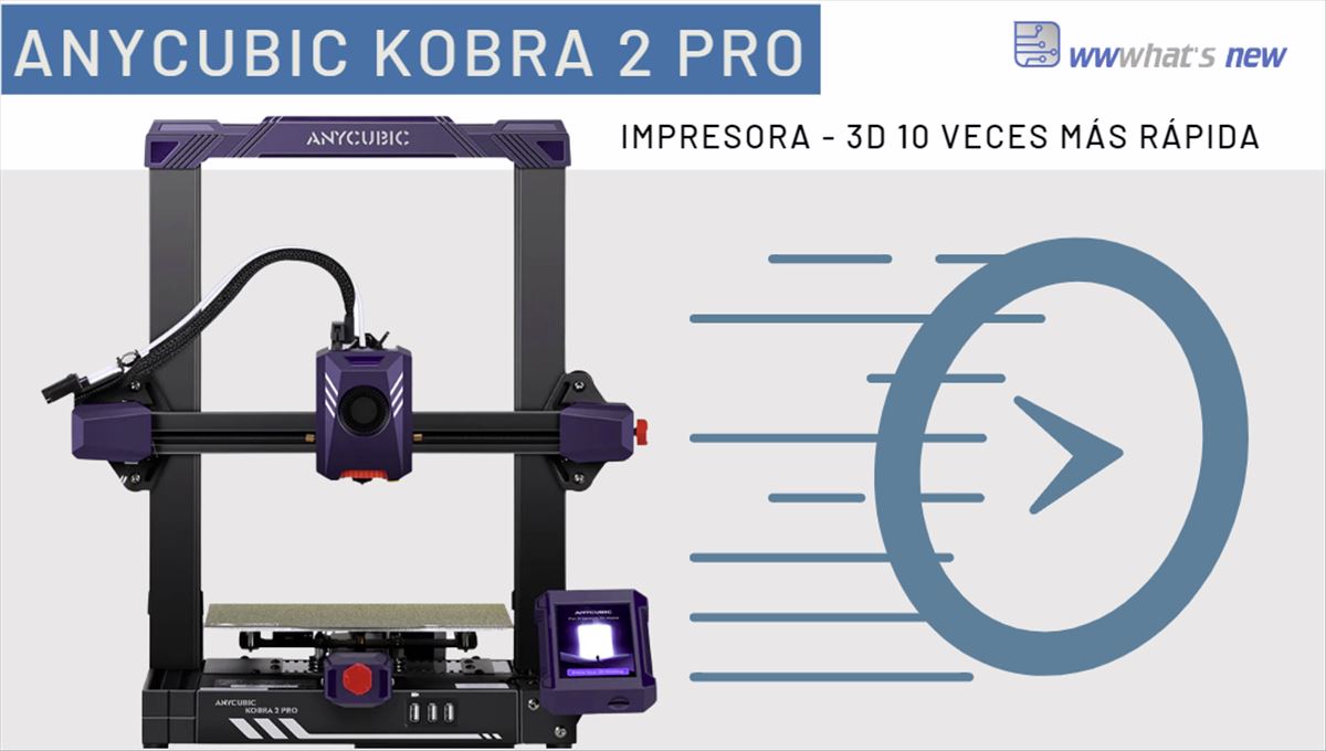 Anycubic Kobra 2 Pro, velocidad y compensación de vibración en la impresión 3D