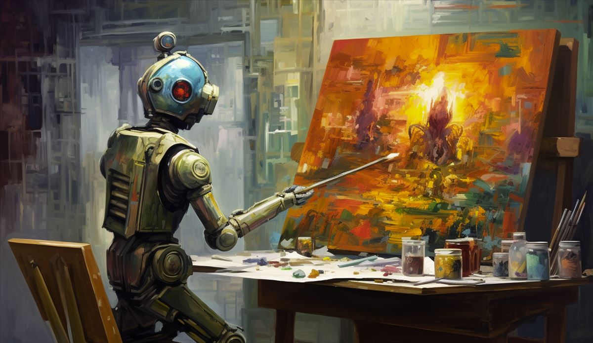 A robot that makes replicas of paintings