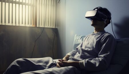 Hombre con Auriculares VR