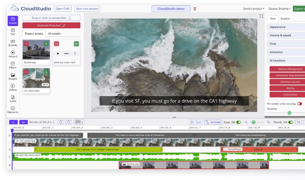 CloudStudio: Revolucionando la Edición de Video con Inteligencia Artificial