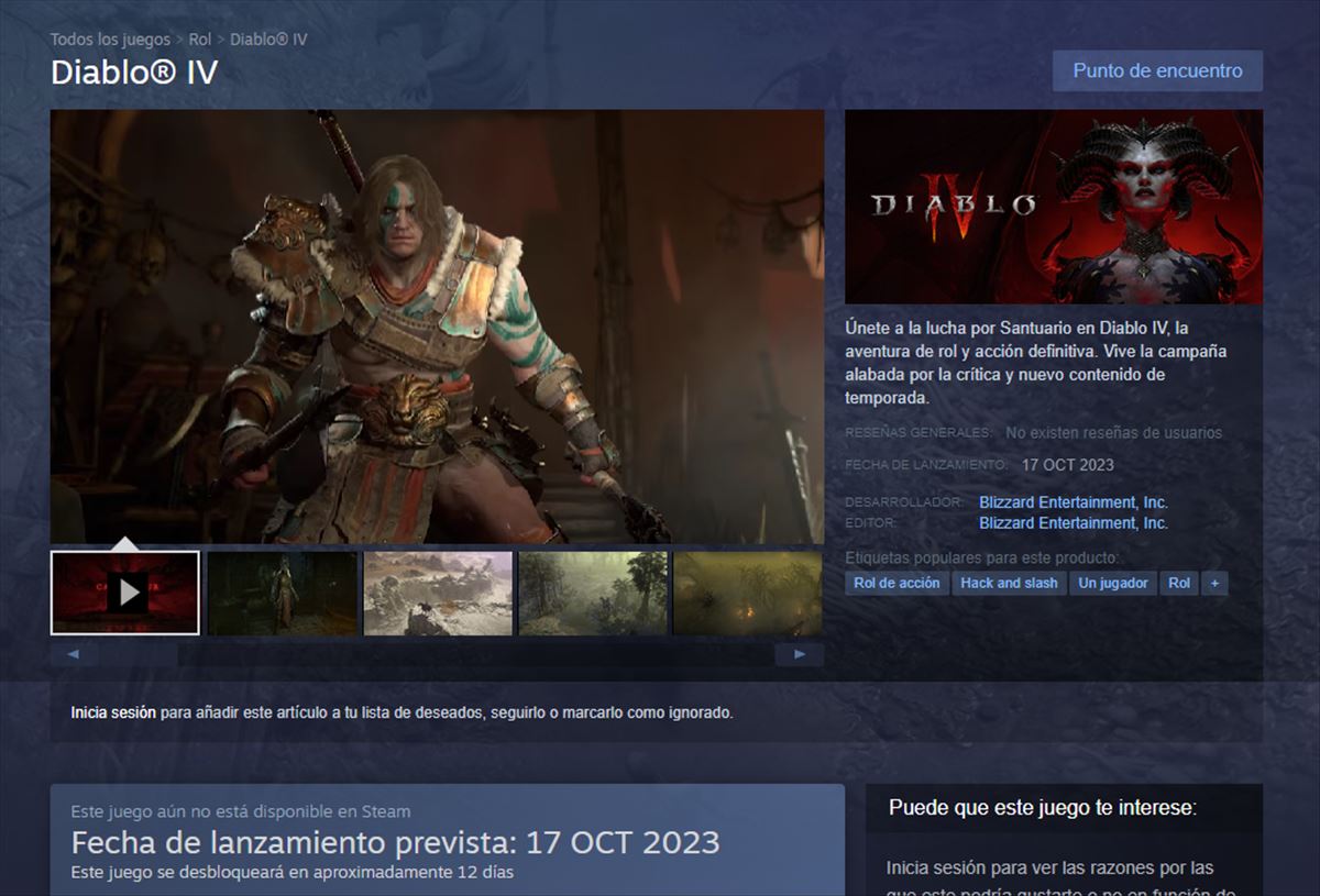 Diablo IV, fecha de lanzamiento en Steam