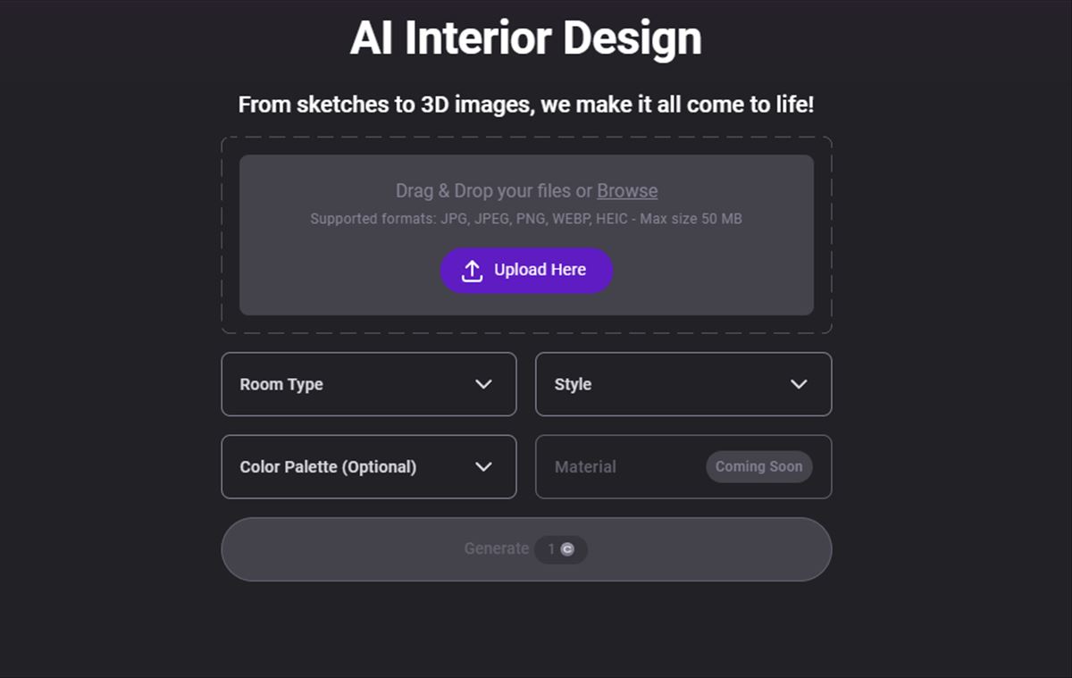 diseño de interiores IA