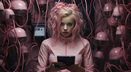 joven usando un móvil