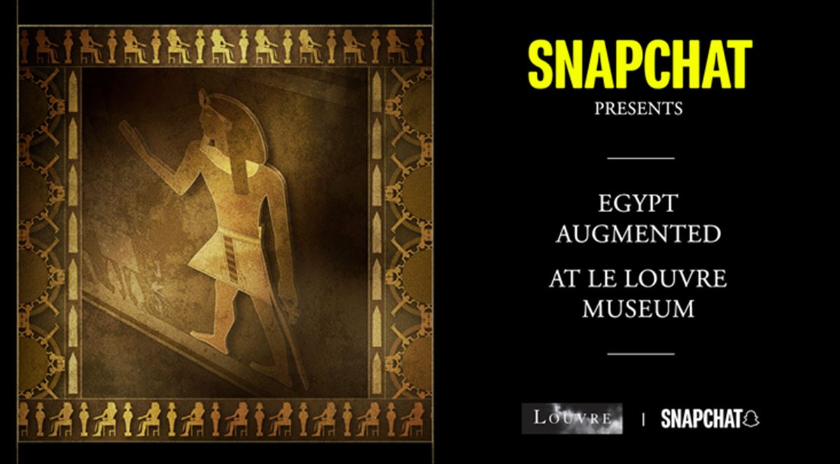 Snapchat y el Louvre: uniendo Realidad Aumentada y arte antiguo