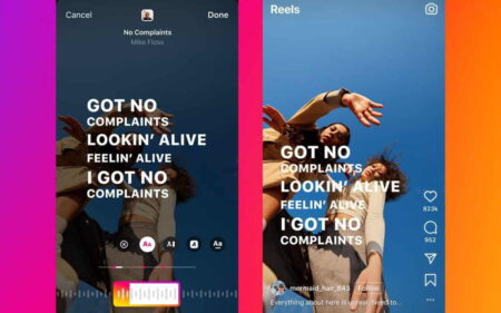 Instagram tiene nueva función para agregar letras de canciones a los Reels