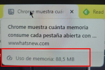 chrome memoria
