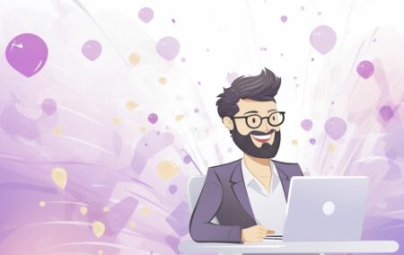 hombre comprando en internet