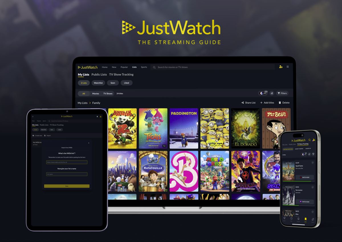 JustWatch amplía horizontes: Integración de listas de IMDb y nuevas funciones de personalización