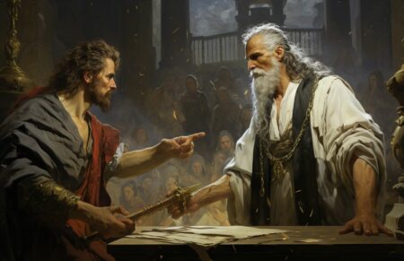 personas enfrentándose