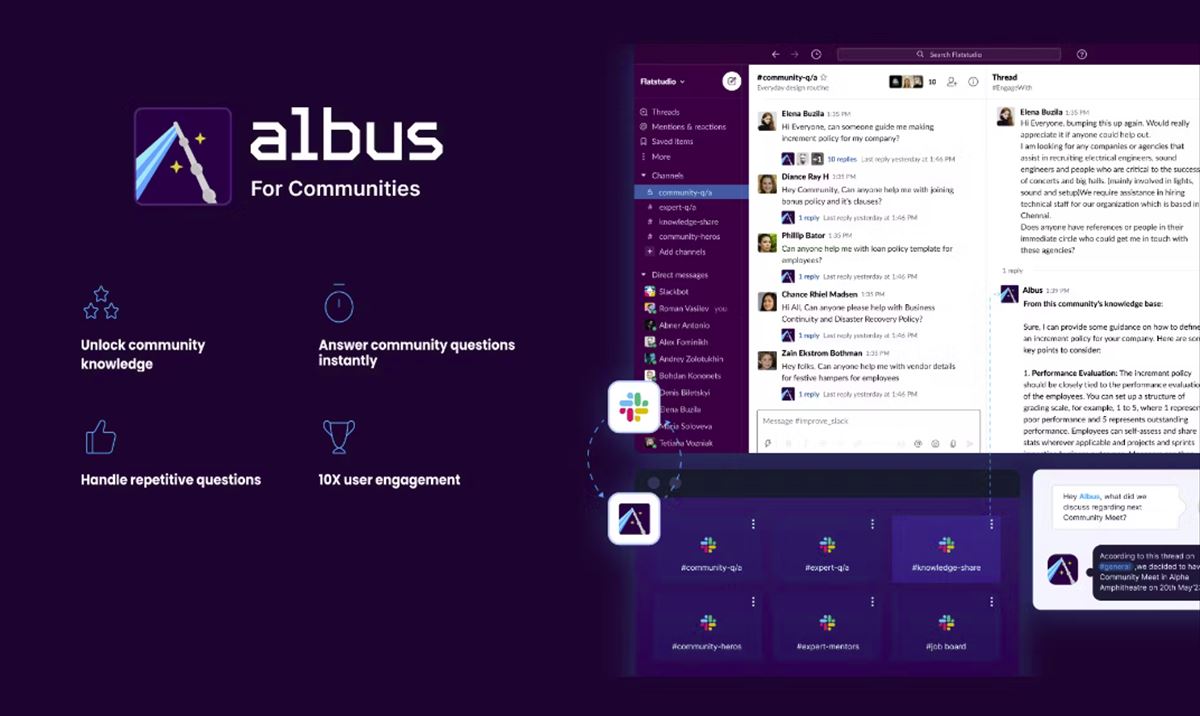 Albus, Inteligencia Artificial integrada en Slack
