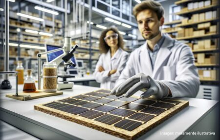 panel solar madera
