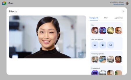 Combinar filtros y fondos, lo nuevo de Google Meet para las videollamadas