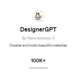 Para diseñar webs desde ChatGPT