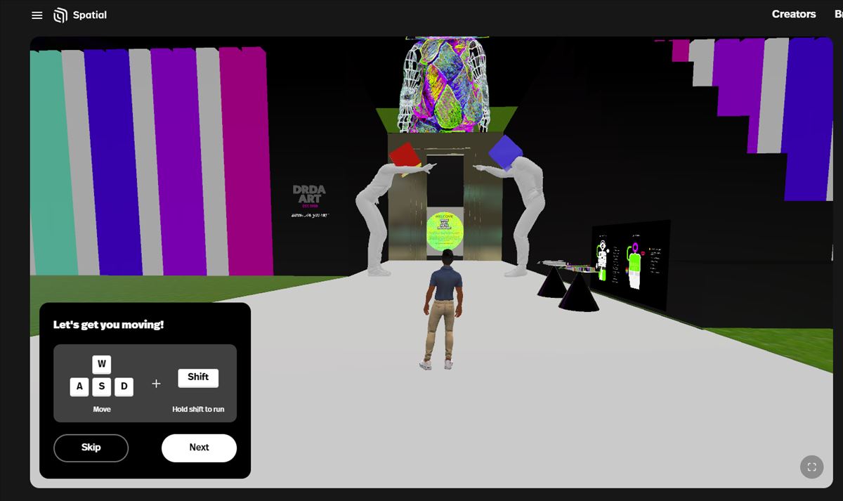 Exposición de arte virtual