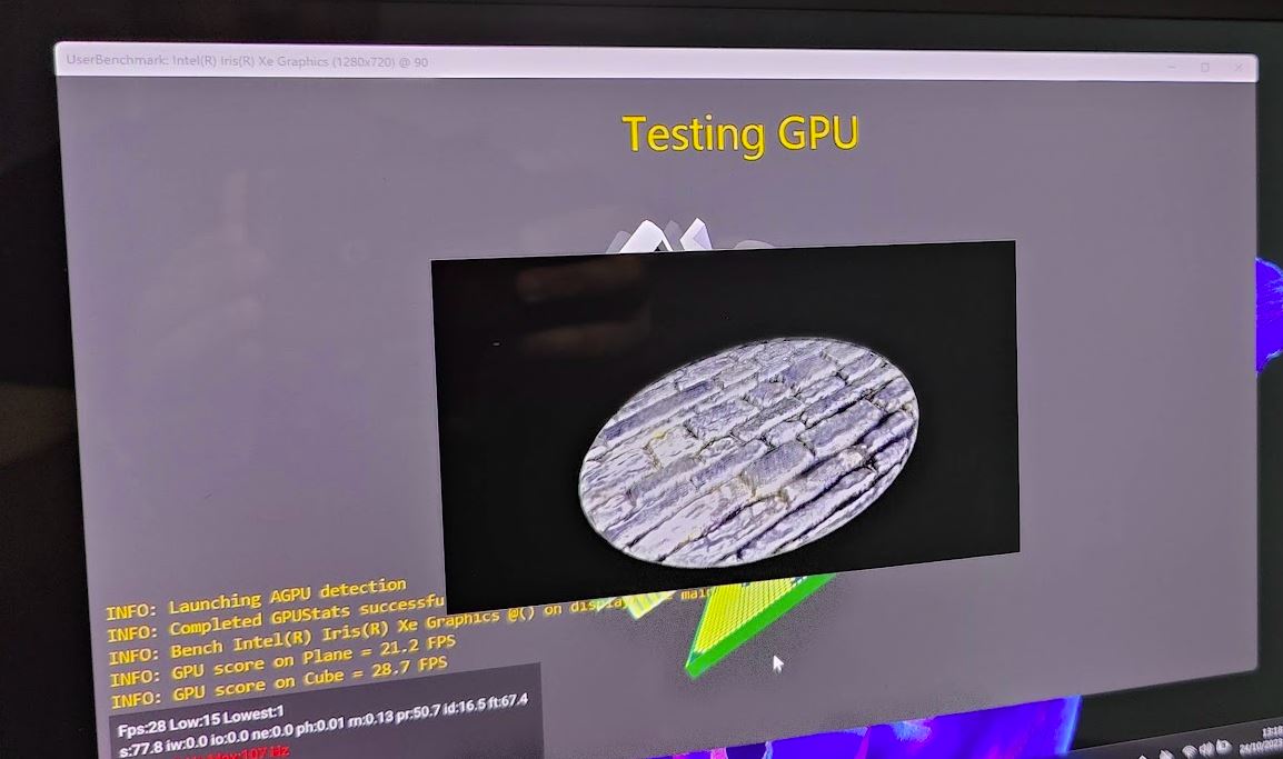 Probando la GPU del Acer Swift Go 14