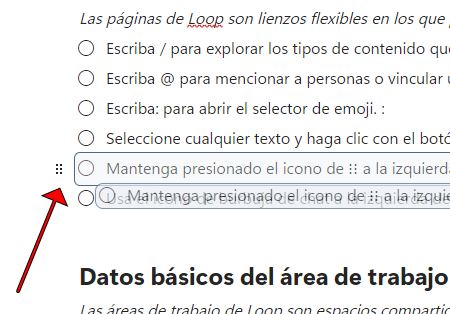 Posibilidad de mover párrafos de un sitio a otro