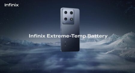 Bateria que aguanta el frío de infinix