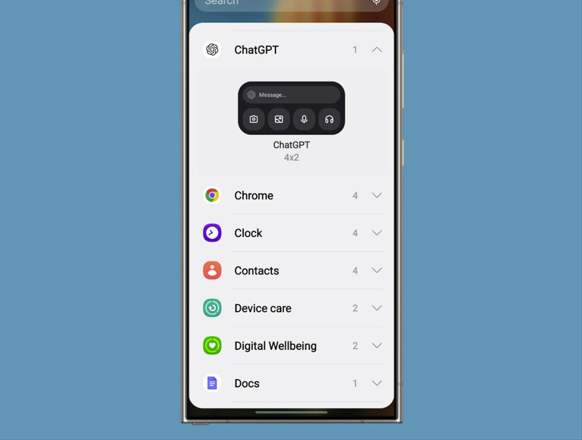 ChatGPT prepara Widget para la pantalla de inicio del móvil