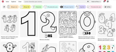 números para colorear